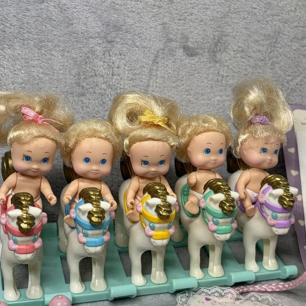 Vintage Tyco‎ Quints Complete Set Rocking Horses Western Accessories Care Guide